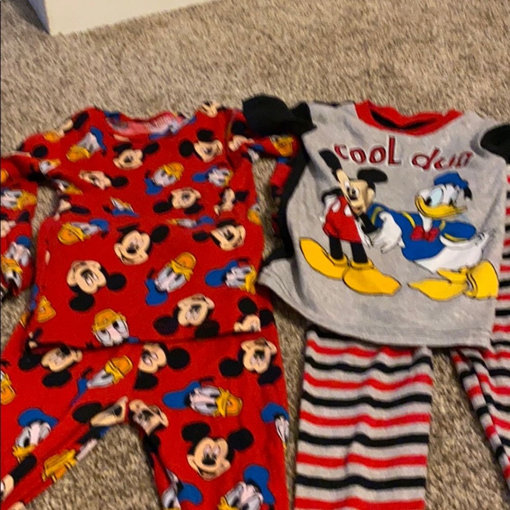 5T Boy Pjs- Mickey and Donald